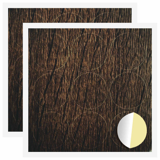 Lepicí Kryt Šroubu 2 Pcs Hnědý Dub Ø 20 X 0,5 Mm