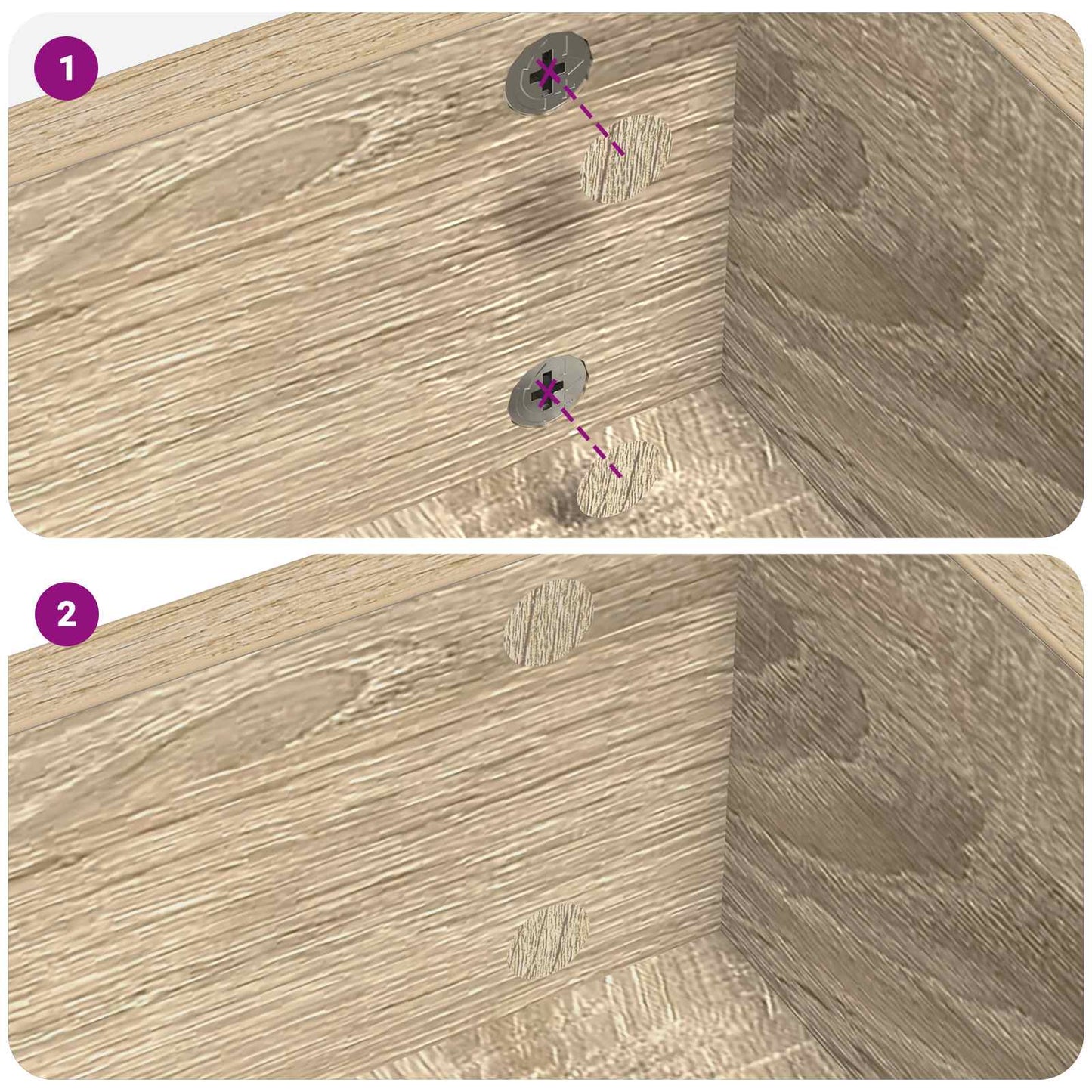 Lepicí Kryt Šroubu 2 Pcs Sonoma Dub Ø 20 X 0,5 Mm