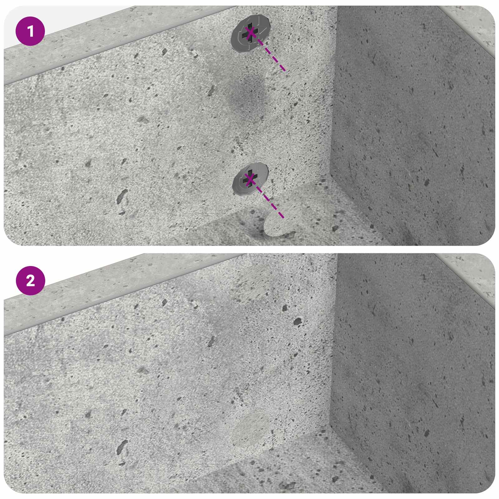 Lepicí Kryt Šroubu 12 Pcs Betonově Šedá Ø 20 X 0,5 Mm