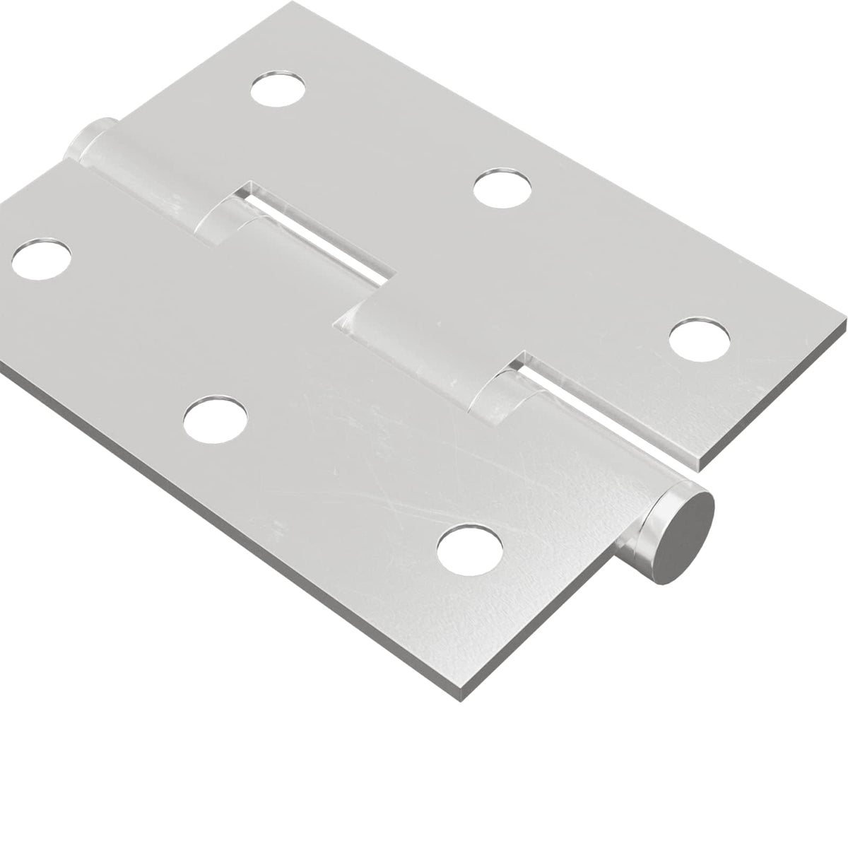 Závěs 2 Ks Stříbrná 50 X 38 X 1,3 Mm Ocel