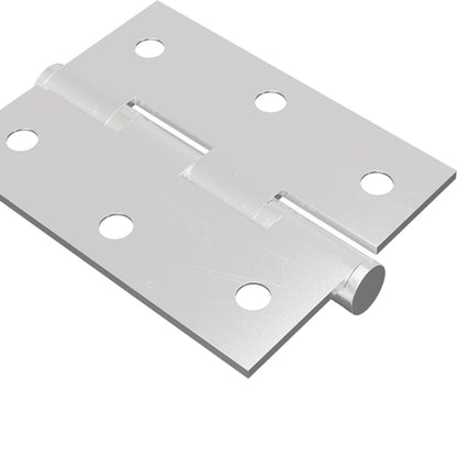 Závěs 2 Ks Stříbrná 50 X 38 X 1,3 Mm Ocel