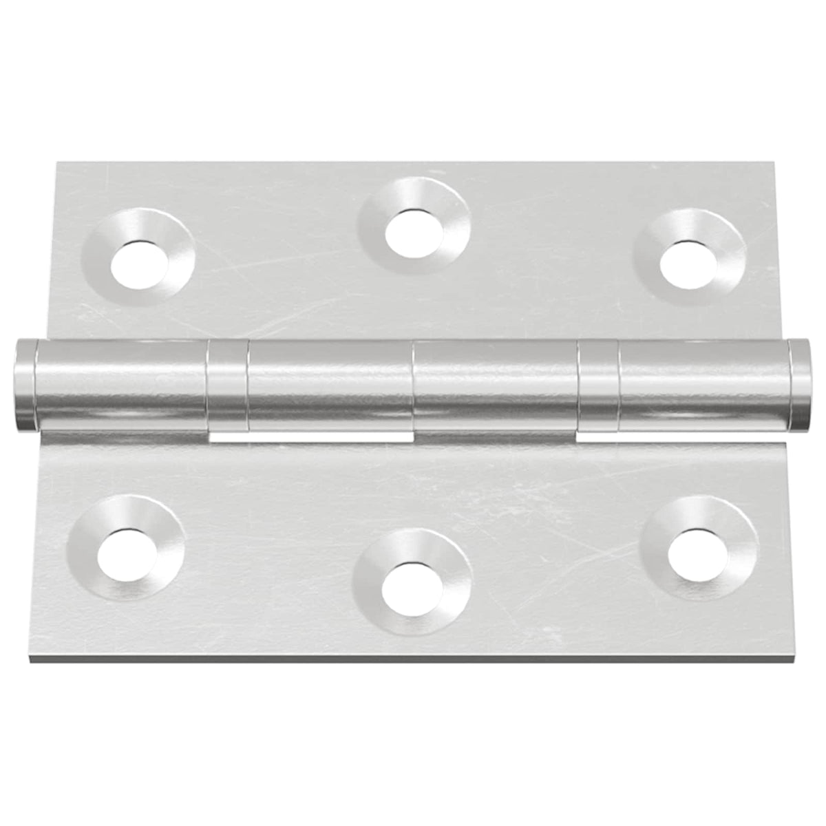 Závěs 2 Ks Stříbrná 50 X 38 X 1,3 Mm Ocel