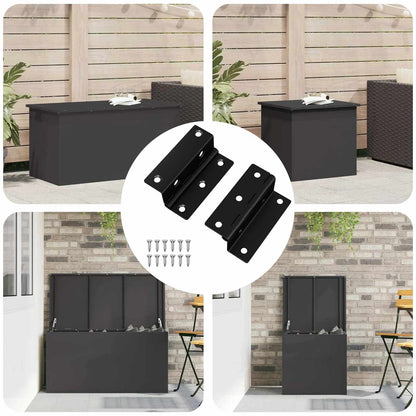 Závěs 2 Ks Černá 38 X 17 X 60 Mm Železo