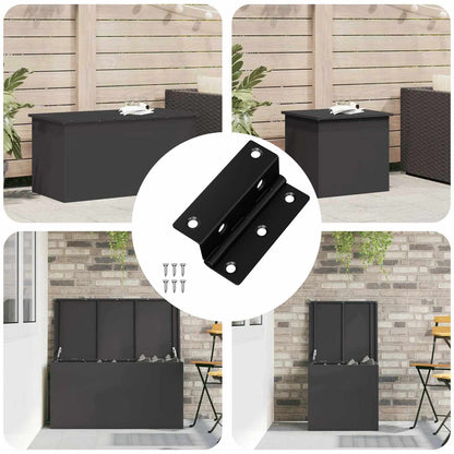 Závěs 2 Ks Černá 38 X 17 X 60 Mm Železo