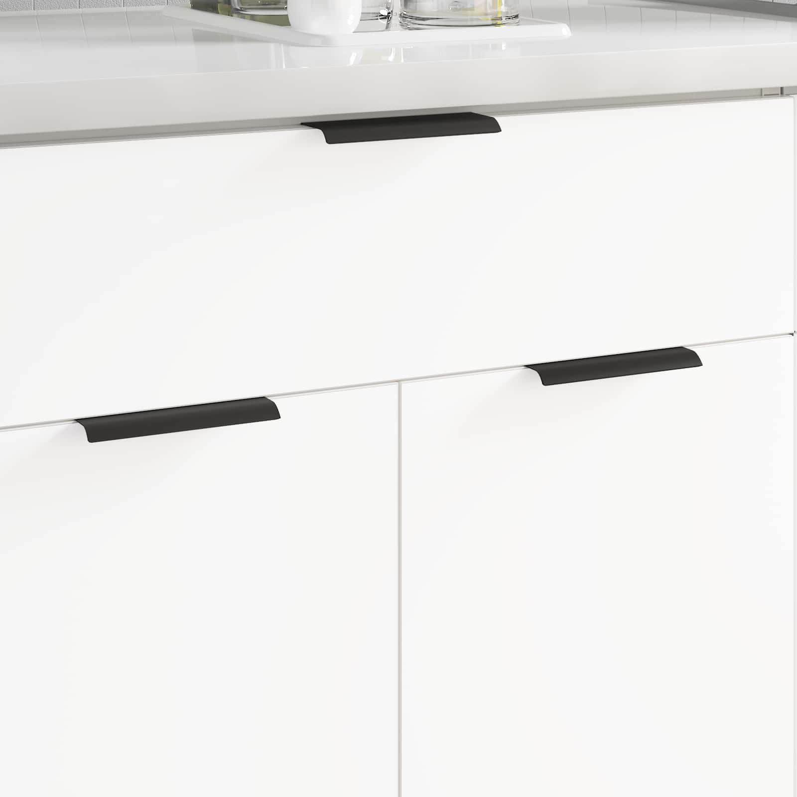 Rukojeť 725 Pcs Černá 120 X 39.6 X 17 Mm Hliník