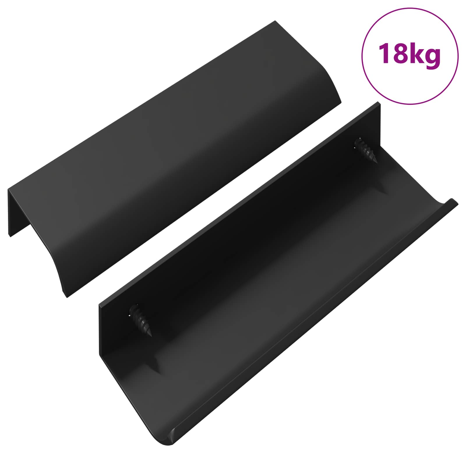 Rukojeť 725 Pcs Černá 120 X 39.6 X 17 Mm Hliník