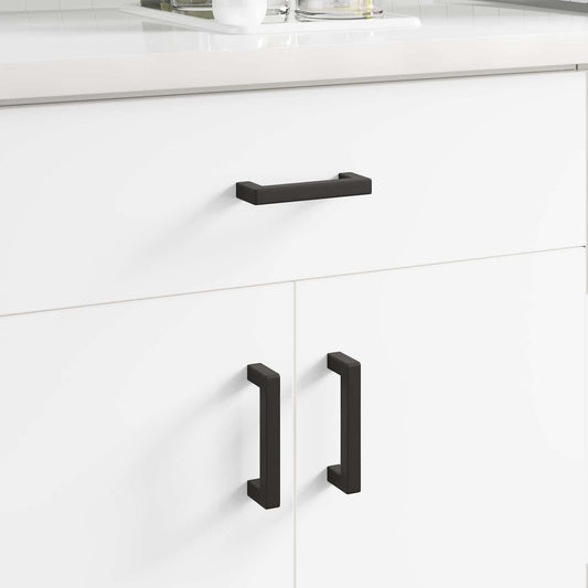 Nábytkové Madlo 530 Pcs Černý 105 X 12 X 36 Mm Železo