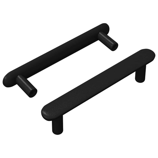 Madlo Na Skříň 2 Pcs Černá 121 X 16,6 X 28,3 Mm Železo