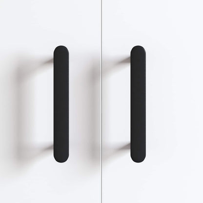 Madlo Na Skříň 12 Pcs Černá 121 X 16,6 X 28,3 Mm Železo