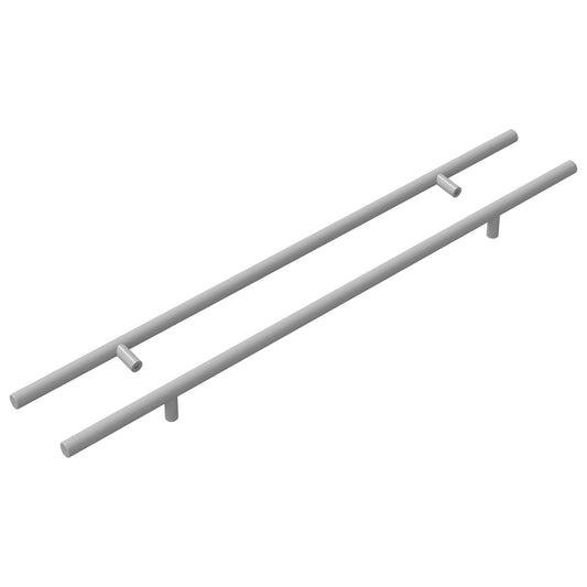 Rukojeť 2 Pcs Stříbrná 500 Mm Ocel