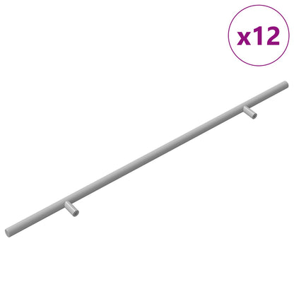 Rukojeť 12 Pcs Stříbrná 500 Mm Ocel