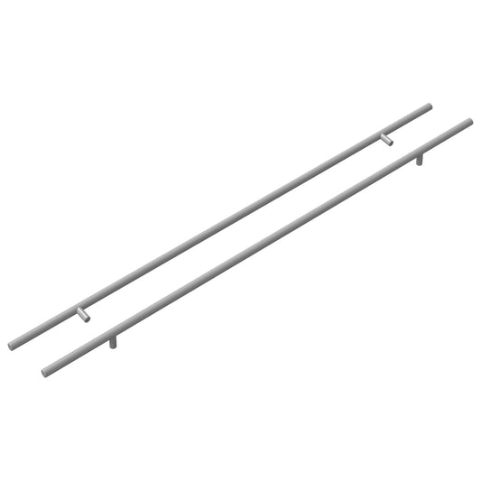 Madlo Na Skříň 2 Pcs Stříbrná 800 Mm Nerezová Ocel