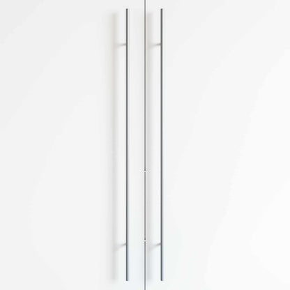 Madlo Na Skříň 2 Pcs Stříbrná 900 Mm Nerezová Ocel