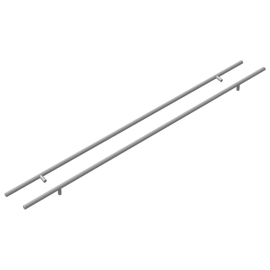 Madlo Na Skříň 2 Pcs Stříbrná 900 Mm Nerezová Ocel
