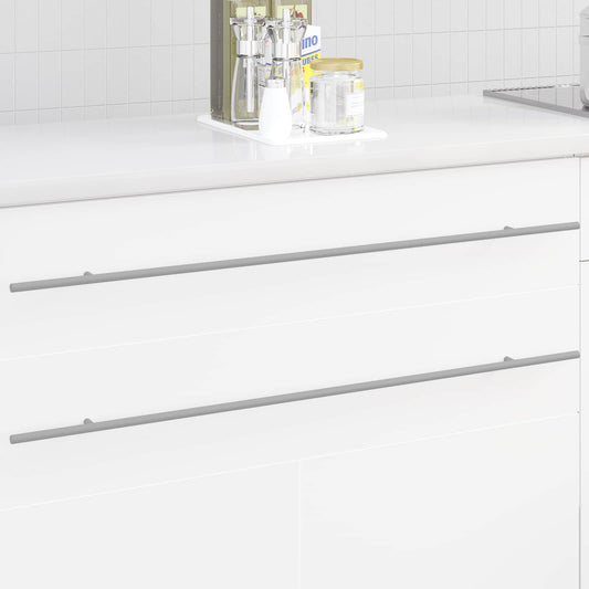 Madlo Na Skříň 12 Pcs Stříbrná 900 Mm Nerezová Ocel