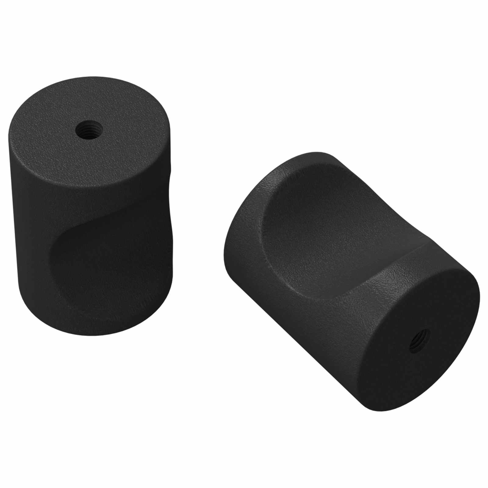 Úchytky Na Skříň 2 Pcs Černá M4 X 12 Mm Železo
