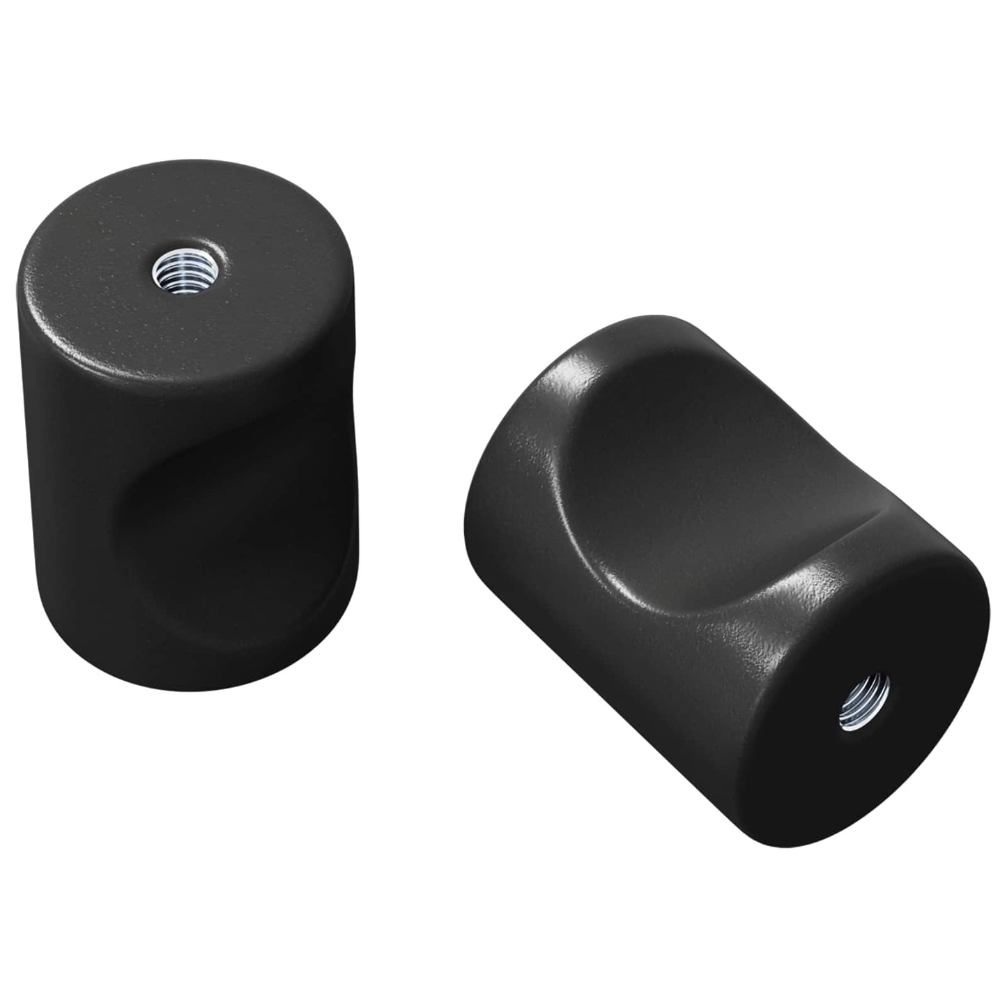 Úchytka Do Skříňky 2 Pcs Černá 18 X 23 Mm Železo