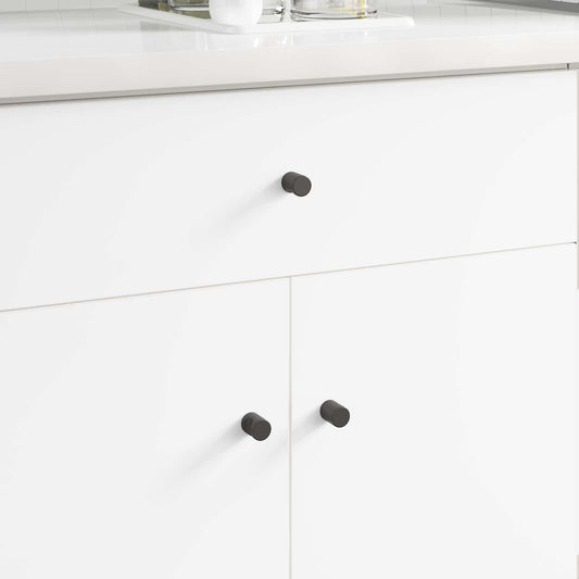 Úchytka Do Skříňky 12 Pcs Černá 18 X 23 Mm Železo