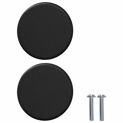 Úchytka Do Skříňky 12 Pcs Černá 18 X 23 Mm Železo