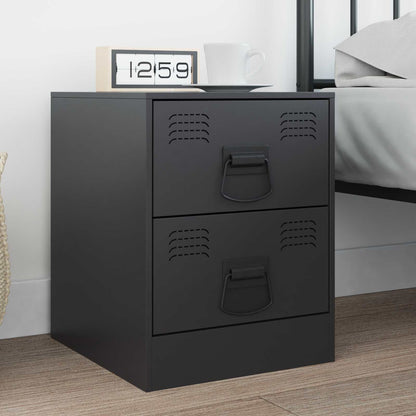 Úchyty Na Skříň 2 Pcs Černá 85 X 45 Mm Kov