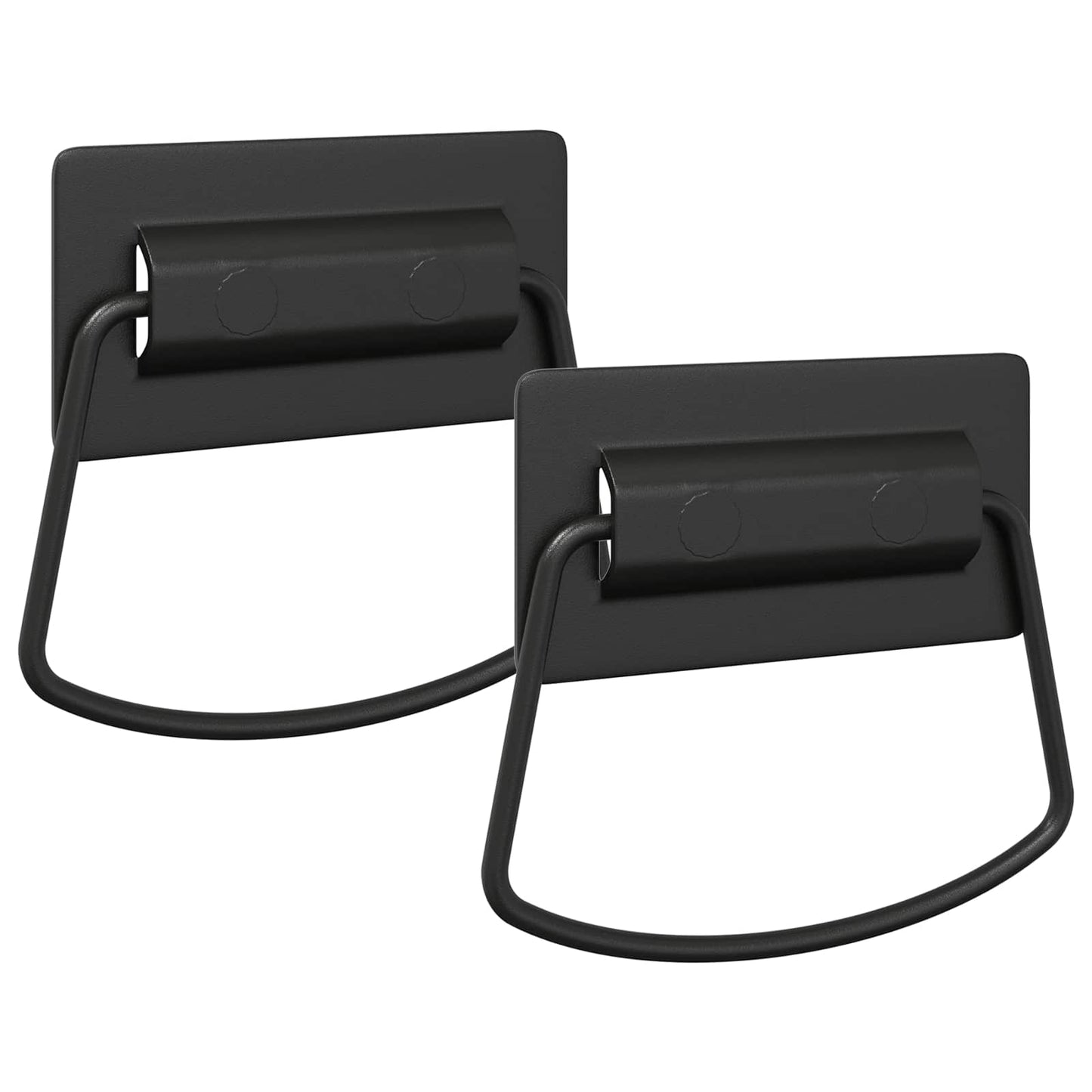 Úchyty Na Skříň 2 Pcs Černá 85 X 45 Mm Kov