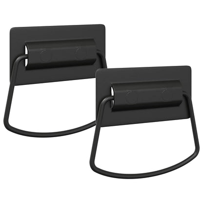 Úchyty Na Skříň 2 Pcs Černá 85 X 45 Mm Kov