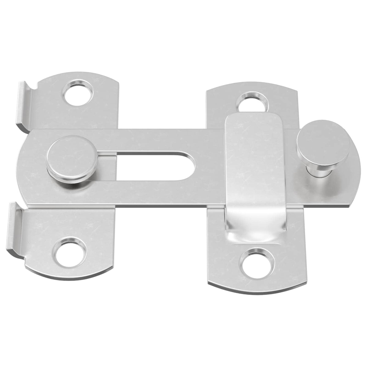 Zámek Na Dveře 2 Ks Stříbrná 70 X 8 Mm Ocel