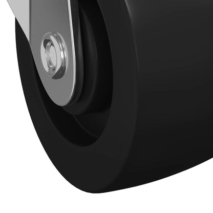 Otáčecí Kolečko 2 Pcs Stříbrná 60 X 60 X 50 Mm Železo A Nylon