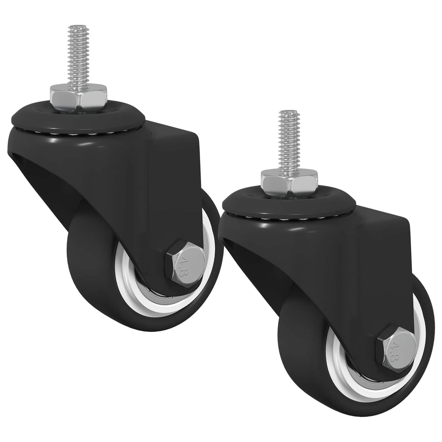 Otáčecí Kolečko 2 Pcs Černá 40,4 X 40,4 X 19,7 Mm