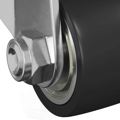 Kolečko 2 Pcs Stříbrná 44,1 X 44,1 X 1,95 Mm Nylon