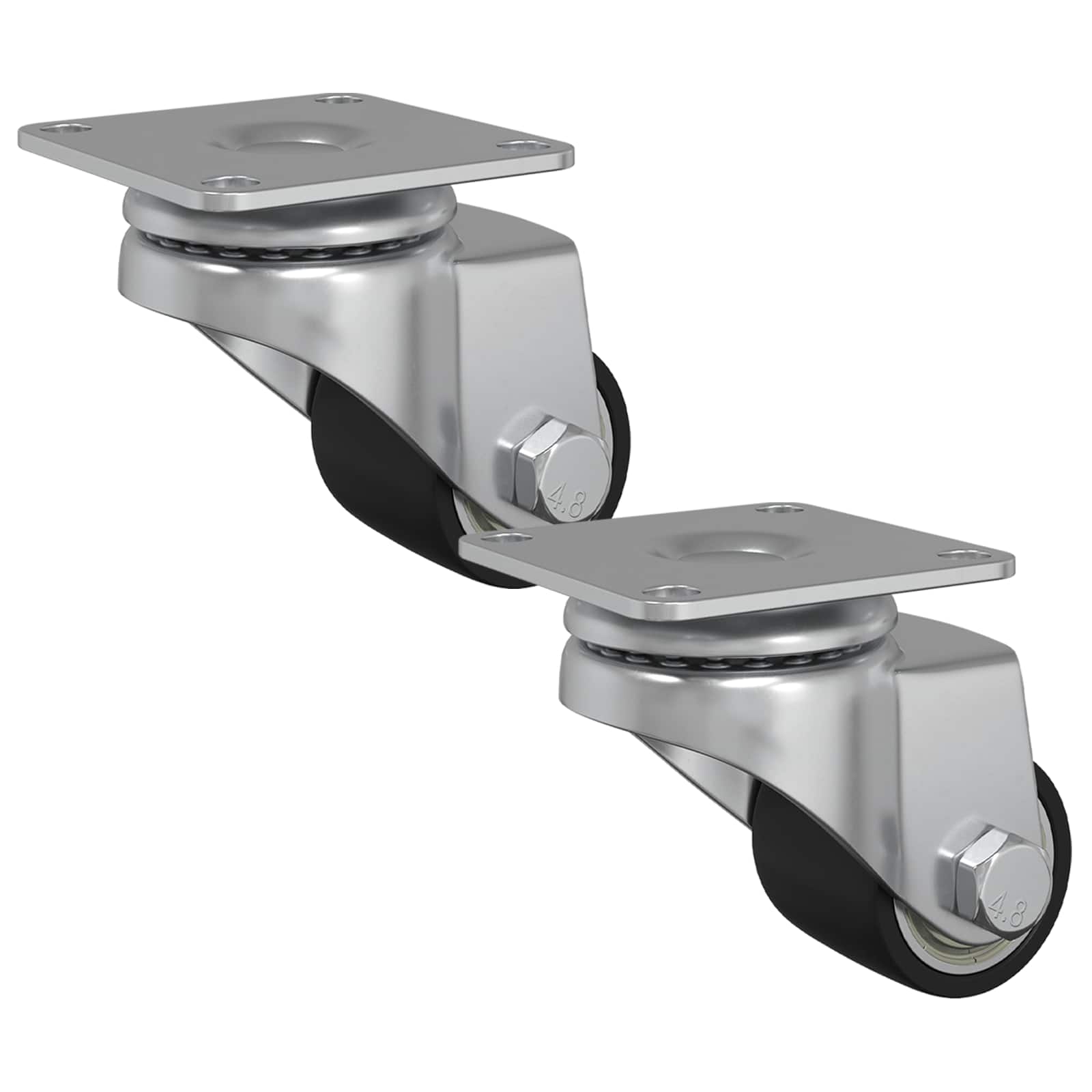 Kolečko 2 Pcs Stříbrná 44,1 X 44,1 X 1,95 Mm Nylon