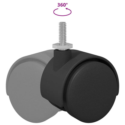 Kolečko 2 Pcs Černá A Stříbrná 40,1 X 40,1 X 37,8 Mm