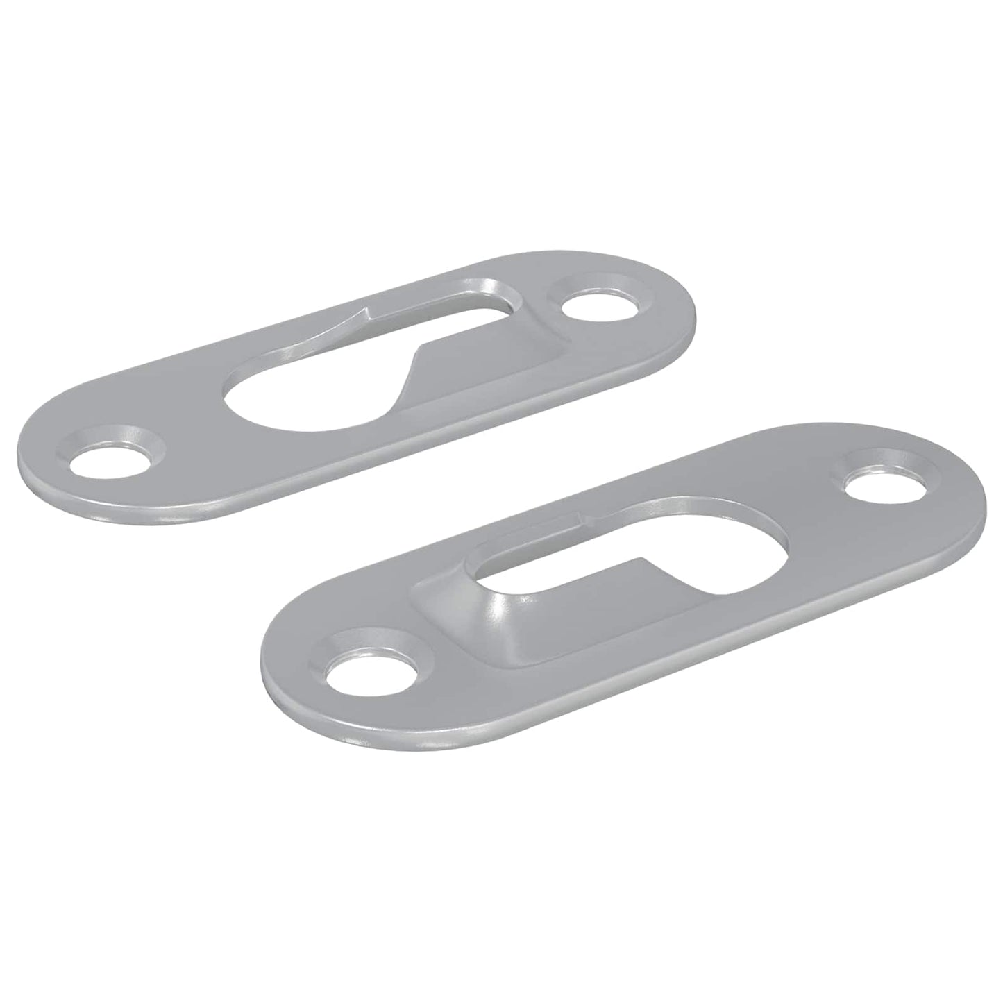 Klíčový Závěs 2 Pcs Stříbrná 45 X 16 X 3.5 Mm Železo