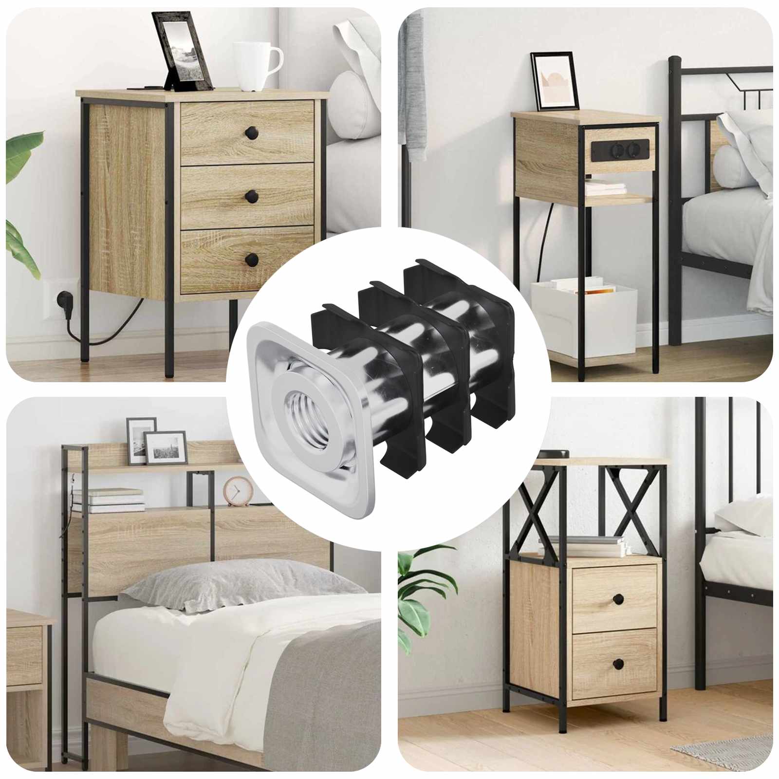 Závitová Vložka Do Trubky 1818 Pcs Černá A Stříbrná
