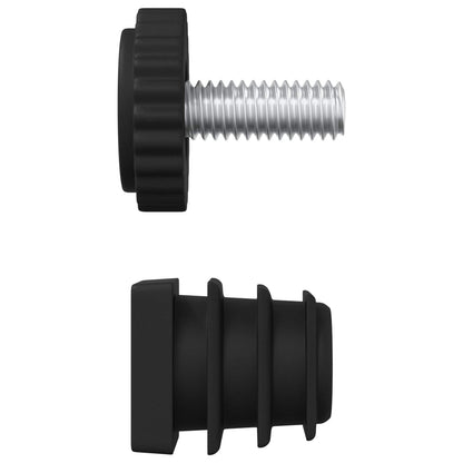 Nivelační Podložky Na Nábytek Nastavitelná 2 Pcs Černá M6 Pp