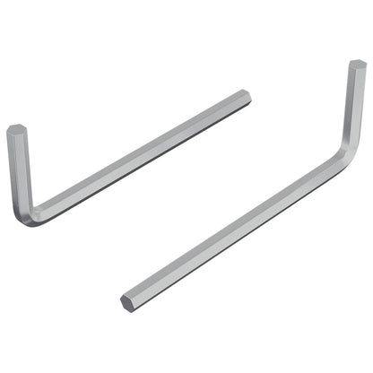 Šestihranný Klíč 2 Pcs Stříbrná 20 X 52 Mm Ocel