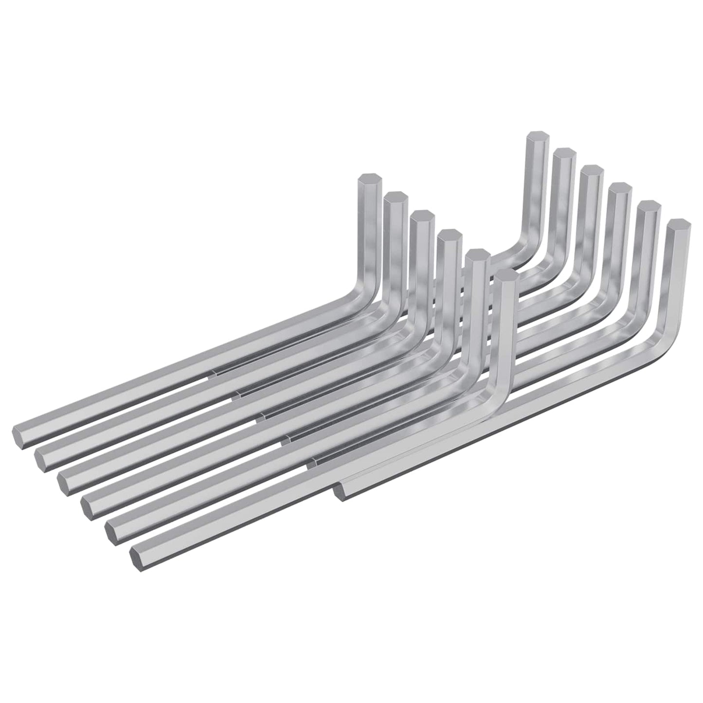 Šestihranný Klíč 12 Pcs Stříbrná 20 X 52 Mm Ocel