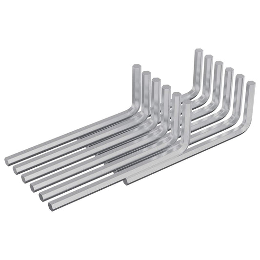 Šestihranný Klíč 12 Pcs Stříbrná 20 X 52 Mm Ocel