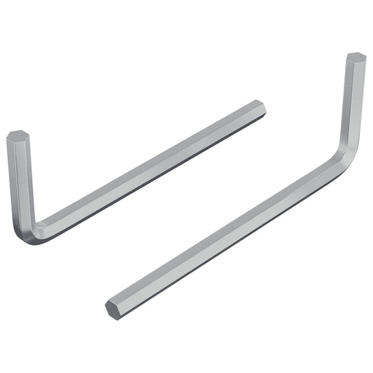 Šestihranný Klíč 2 Pcs Stříbrná 22 X 66 Mm Ocel
