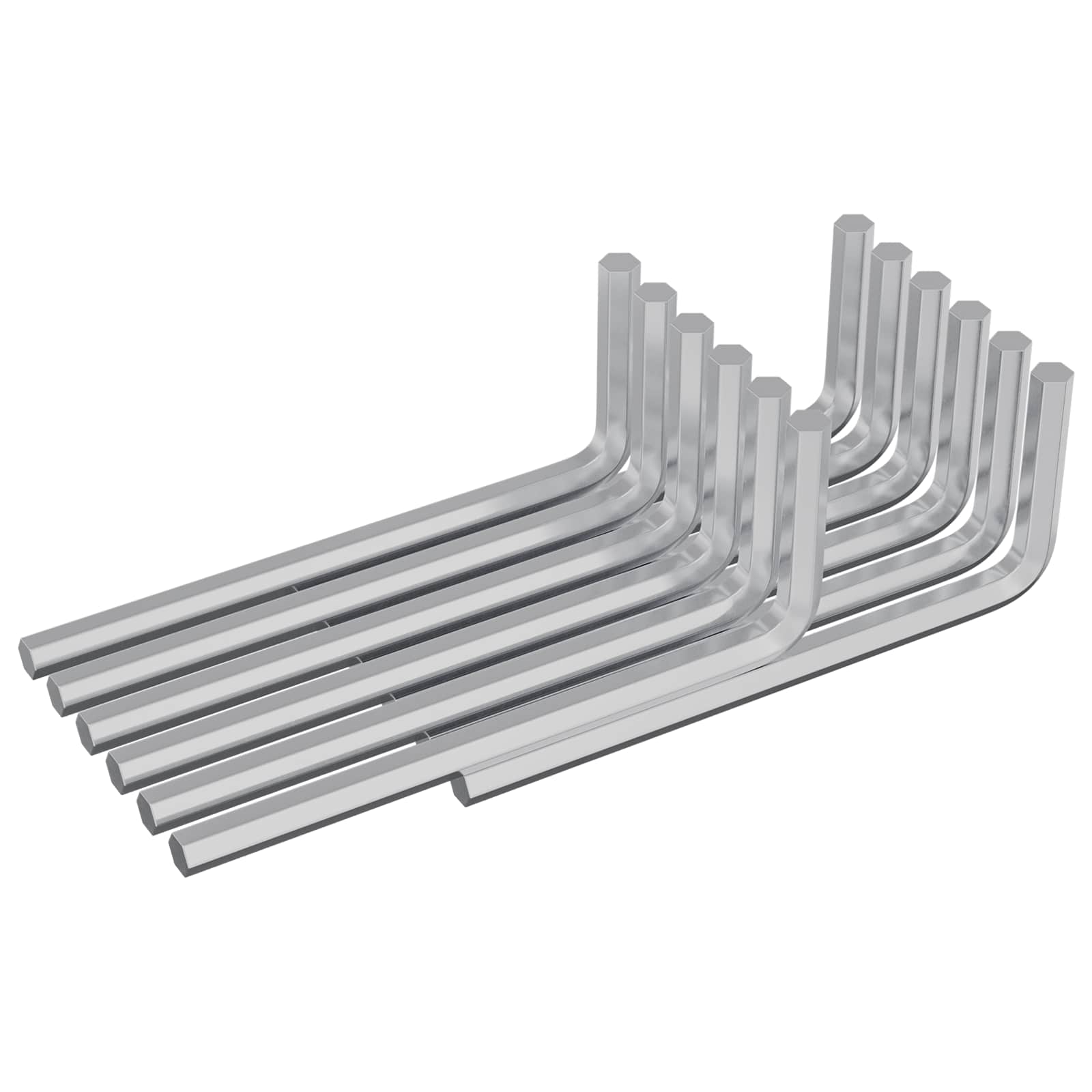 Šestihranný Klíč 2118 Pcs Stříbrná 22 X 66 Mm Ocel
