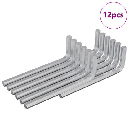 Šestihranný Klíč 12 Pcs Stříbrná 32 X 86 Mm Ocel