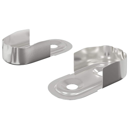 Konzole Na Šatní Tyč 2 Pcs Bílý Zinek 40 X 18 X 10 Mm Železo