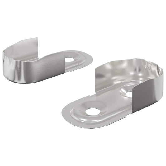 Konzole Na Šatní Tyč 2 Pcs Bílý Zinek 40 X 18 X 10 Mm Železo