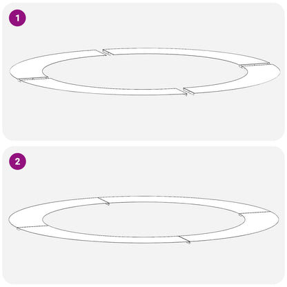 Vhodné Pro Ploché Stromové Kroužky 5 Ks Rezavá Ø90/