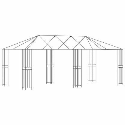 Rám Altánu Bez Látky Altánu 6 X 3 M Černá Ocel