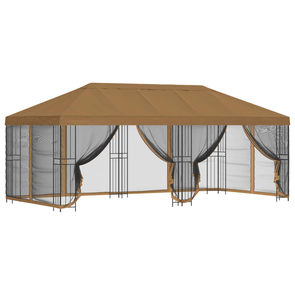 Altán S Bočními Stěnami 6 X 3 M Polyester A Ocel 190 Gsm