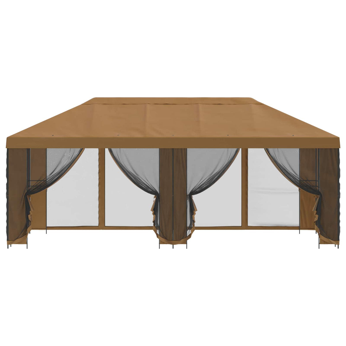 Zahradní Altán Se Stěnami 6 X 3 M Polyester A Ocel