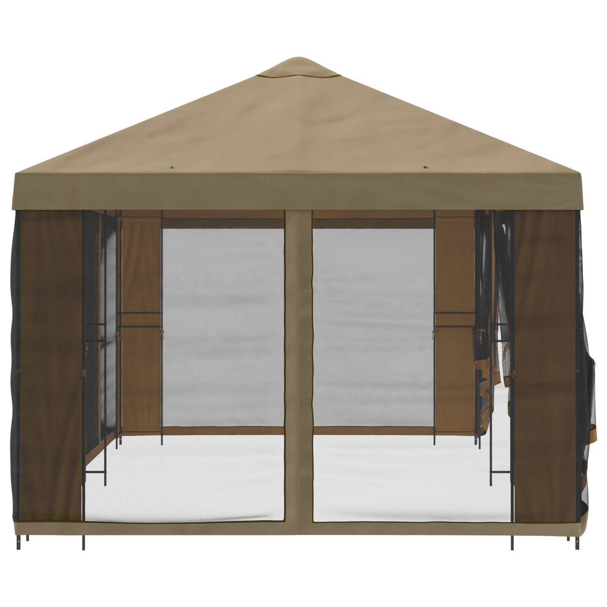 Zahradní Altán Se Stěnami 6 X 3 M Polyester A Ocel