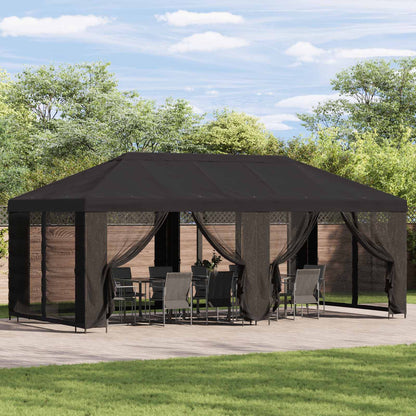 Zahradní Altán Se Stěnami 6 X 3 M Polyester A Ocel