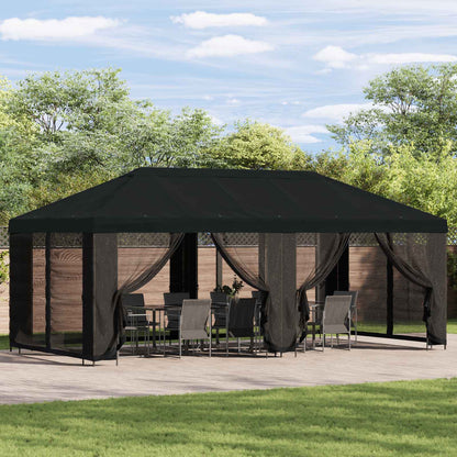 Zahradní Altán Se Stěnami 6 X 3 M Polyester A Ocel